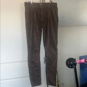 Buffalo David Bitton Corduroy Brown Slim Fit Pants